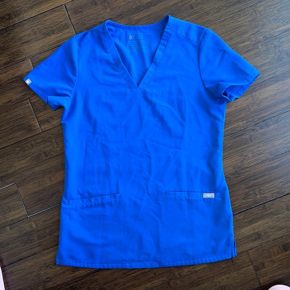 Figs Casma Three-Pocket Scrub Top - royal blue - Picture 1 of 3